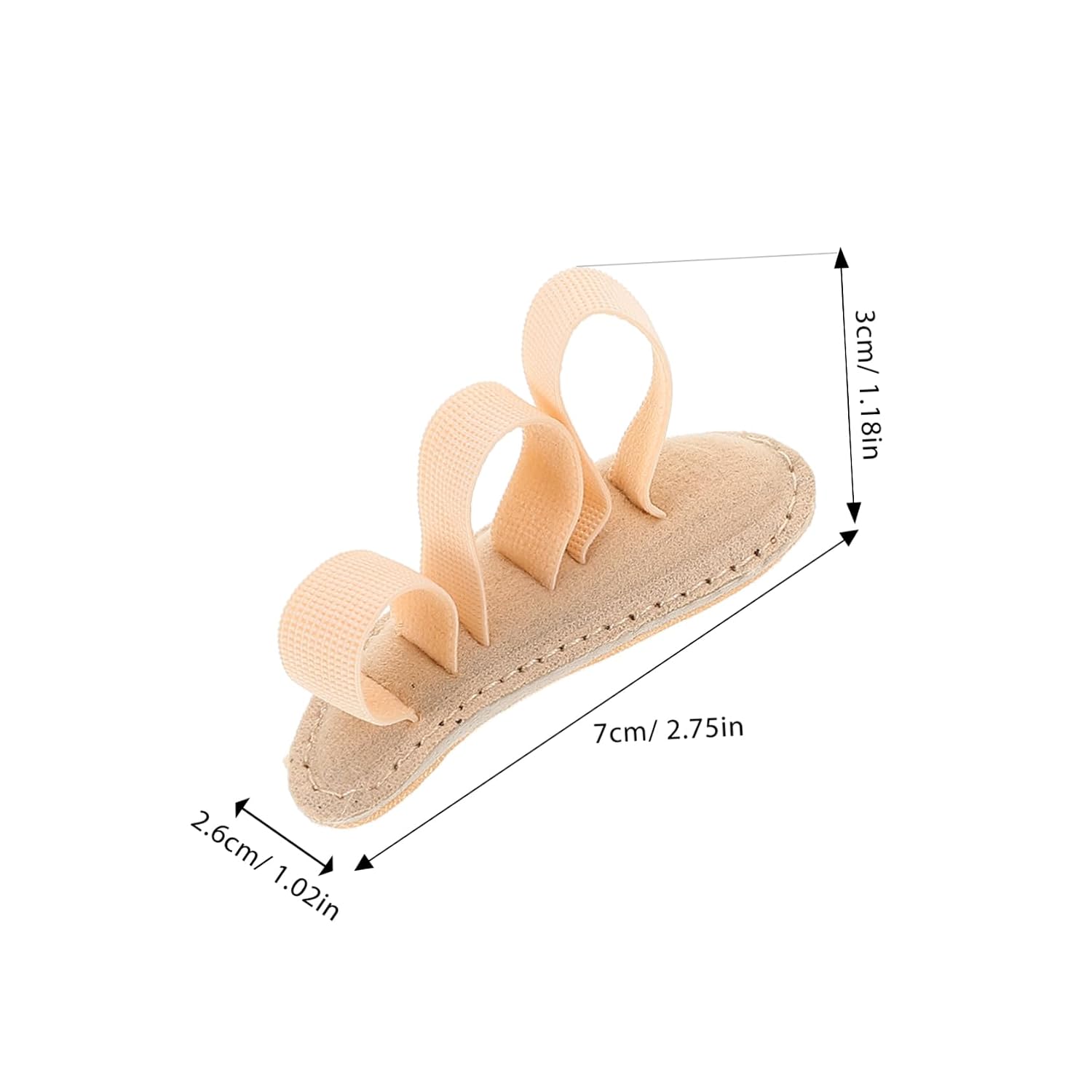 FOMIYES 2pcs Bunion Pads Breathable Toe Separator Cushions for Foot Care Comfort and Support for Overlapping Toes Gel Spacers for Women and Men