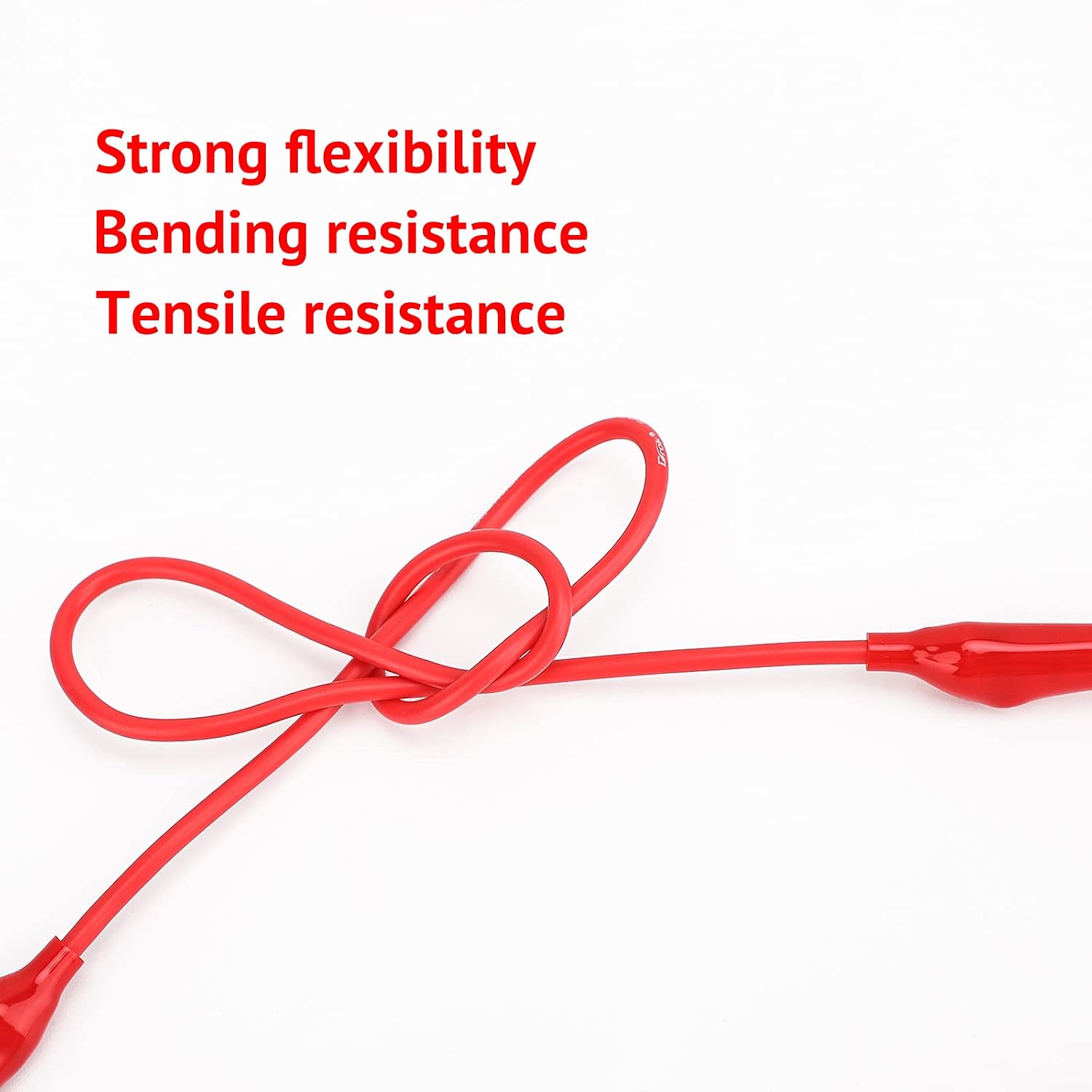 Double Ended Test Leads, DROK 6 PCS 19.6in 50cm 5A Electrical Alligator Clips with Flexible Wires Pure Copper Crocodile Clamps Cables Connectors for Circuit Testing