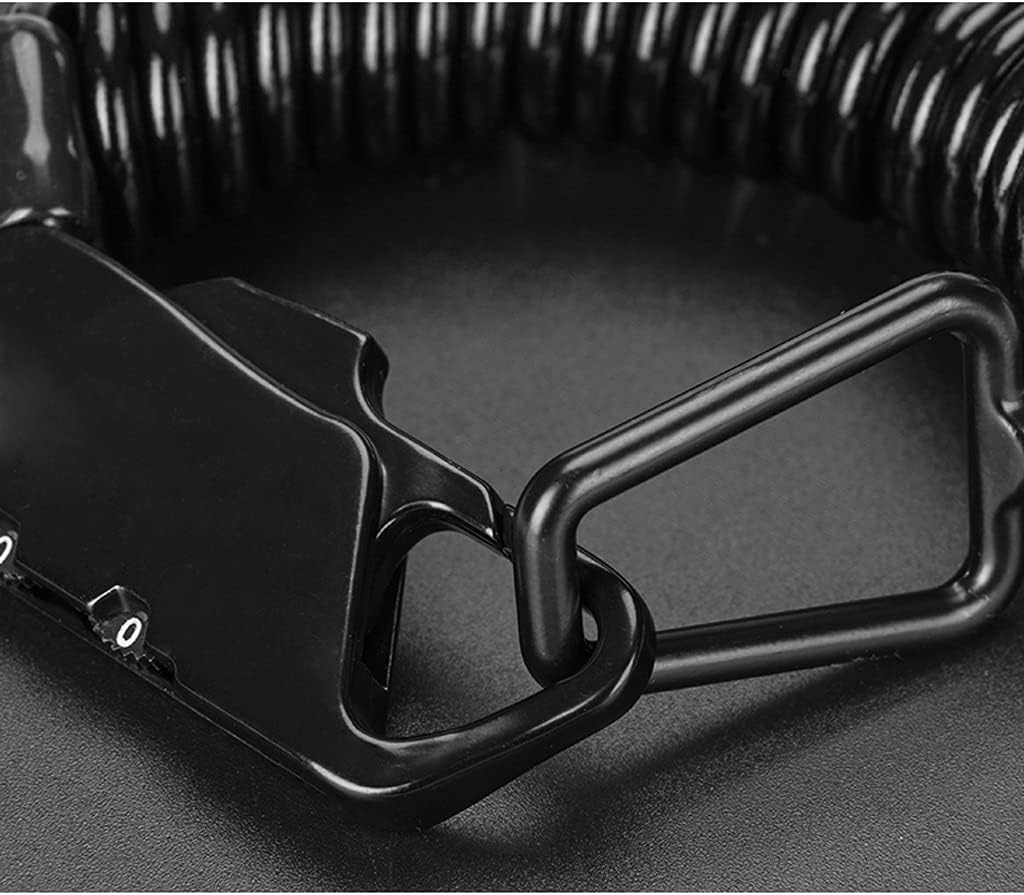Bicycle Lock Cycling Portable Bike Lock Accessories Road Bicycle Small Cable Lock Equipment Bike Accessories (Color : Silver, Size : 120cm) (Black 120cm)