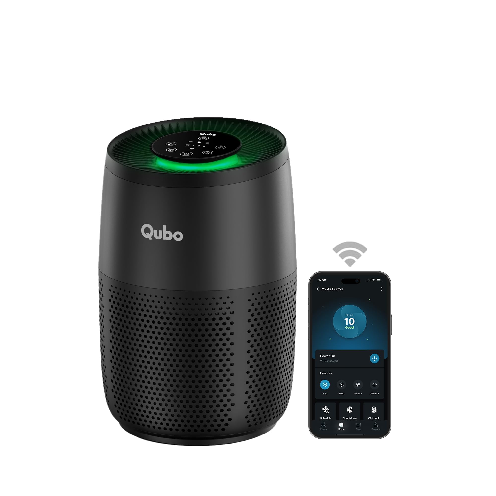 Qubo Smart Air Purifier R250 for Home by Hero Group | 250 Sq Ft | 99.99% Allergen Removal | True HEPA13 | 9000 Hrs Filter Life | App & Voice Control | Energy Saving | Ultra-Quiet BLDC Motor (Black)-image-27