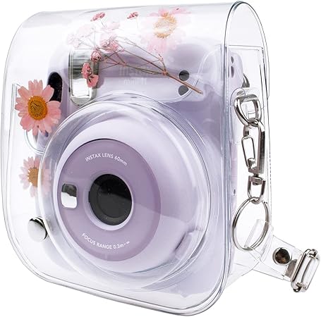 Amazon Hiyqin チェキケース Fujifilm Instax Mini11 9 8 8 40ケース 可愛いカメラバッグ ショルダーストラップ付き Pvc満点星 ピンク カメラバック ケース 通販