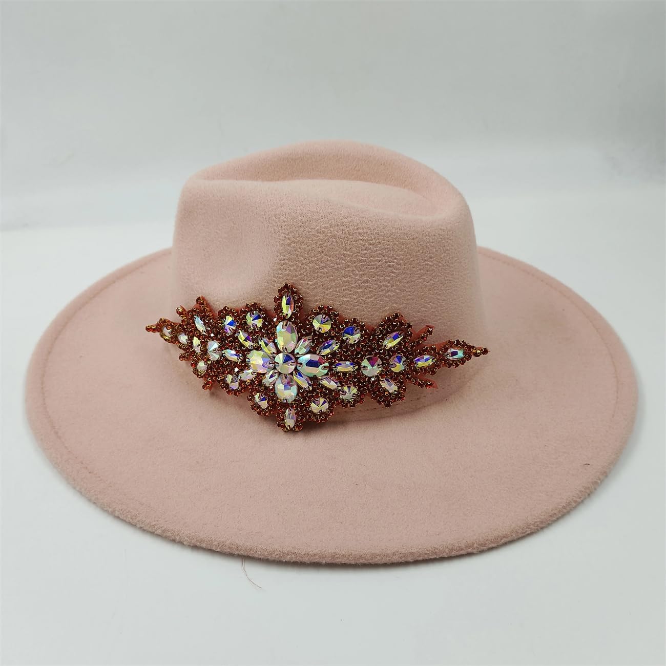 Cappello Fedora da donna a tesa larga unisex Bowknot Jazz Cap cappelli da cowboy