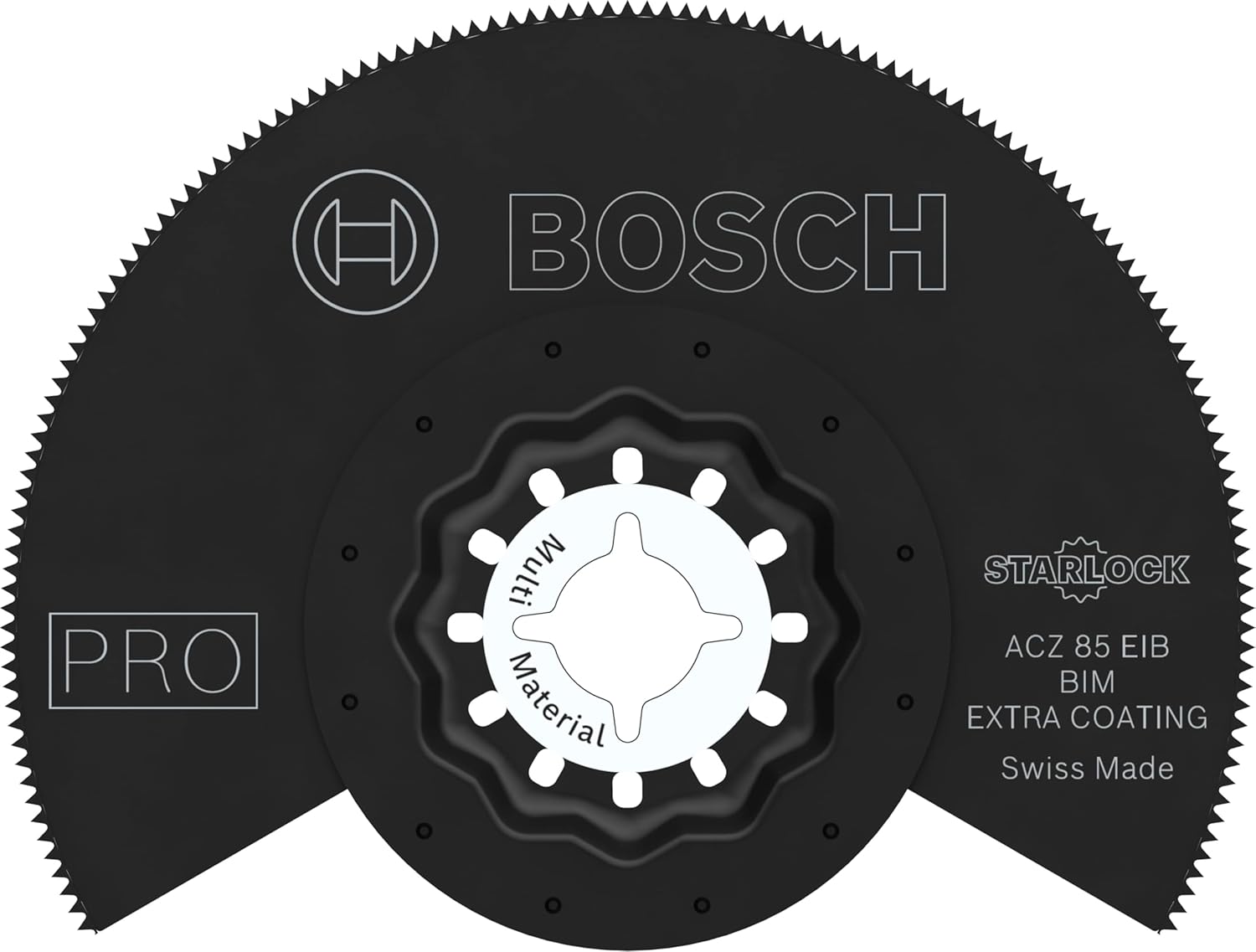 Bosch 1x PRO Multi Material ACZ 85 EIB Multitool Blade (for Non-Ferrous Metals, Solid Laminate Vinyl, PVC, Ø 85 mm, Professional Accessory Multitool)