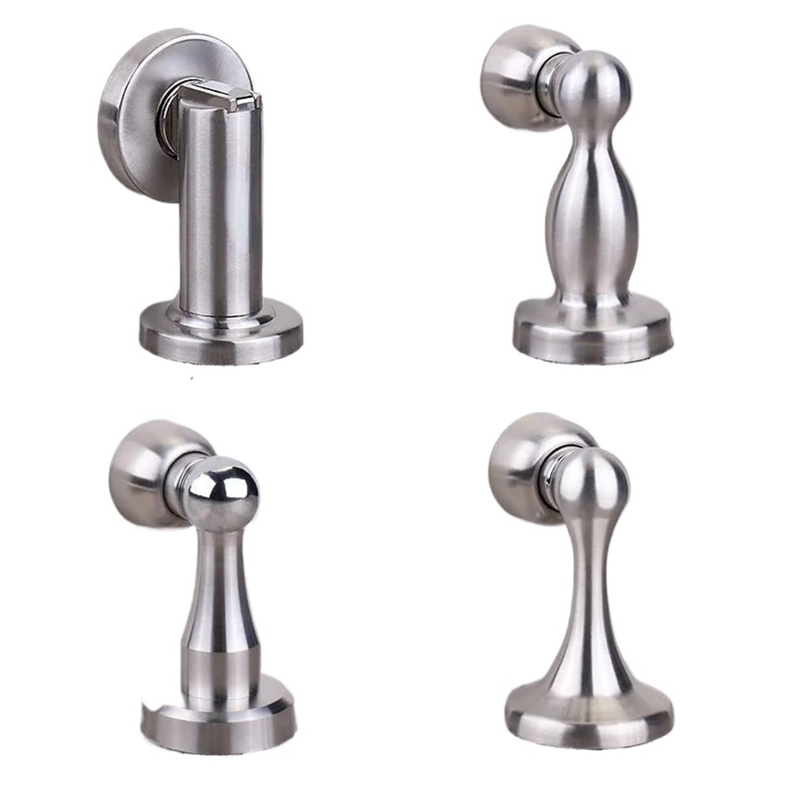 Kdhcvkz 139A 1Pcs Magnetic Perforated Door Stopper Hidden Furniture Hardware Plinth Suitable For Wall Or Floor Mount(139A)