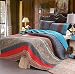Exclusivo Mezcla 100% Cotton 3-Piece Paisley Boho King Size Quilt Set/Bedspread- Lightweight, Reversible& Decorative