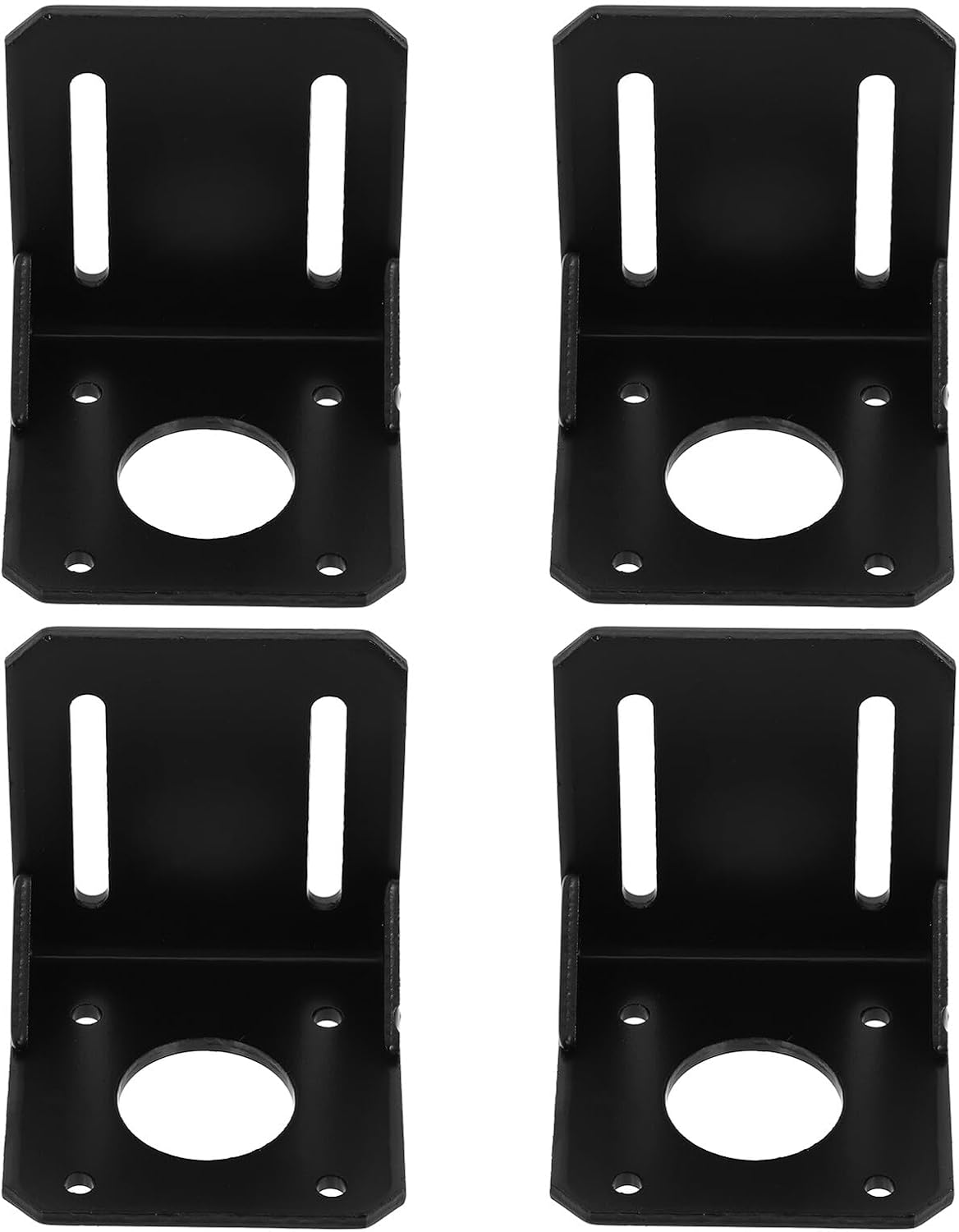 MAGICLULU 4pcs Motor Bracket and L-Shape Motor Mounting Stand with Screws Fixed Base Compatible for Electrical and DIY Applications