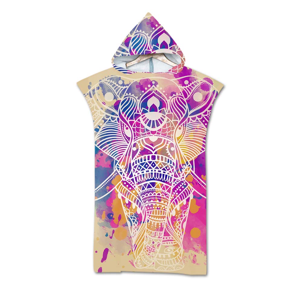 Peignoir De Surf Avec Capuche, Chickwin Doux Serviette De Poncho En