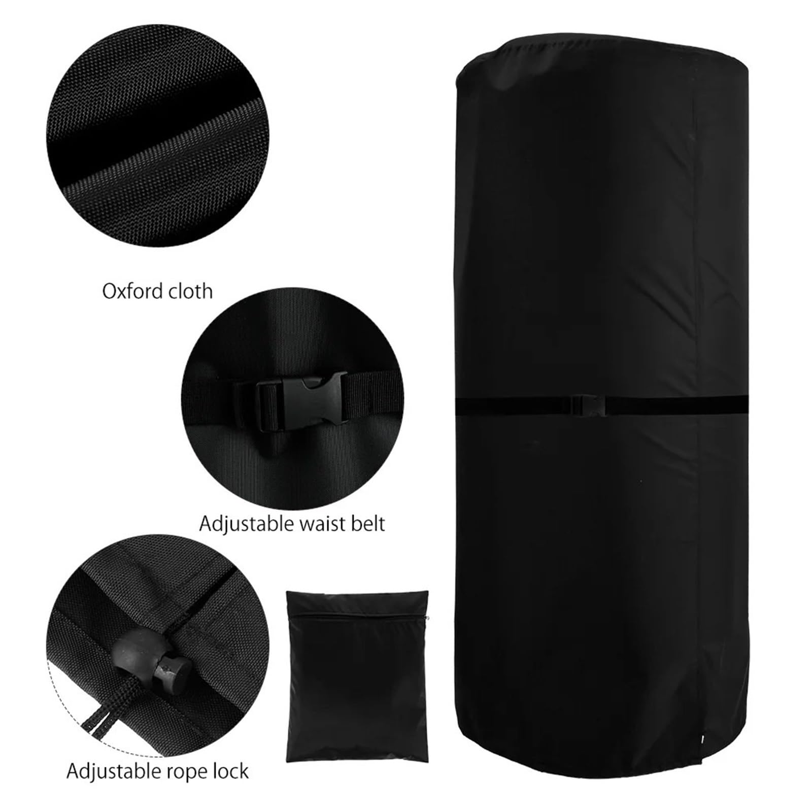 Cubiertas de Calentador al Aire Libre, Fundas for Calentadores de Exterior Tela Oxford 210/420D. Muebles jardín Resistentes al Viento.o(B 50x120cm 210d)