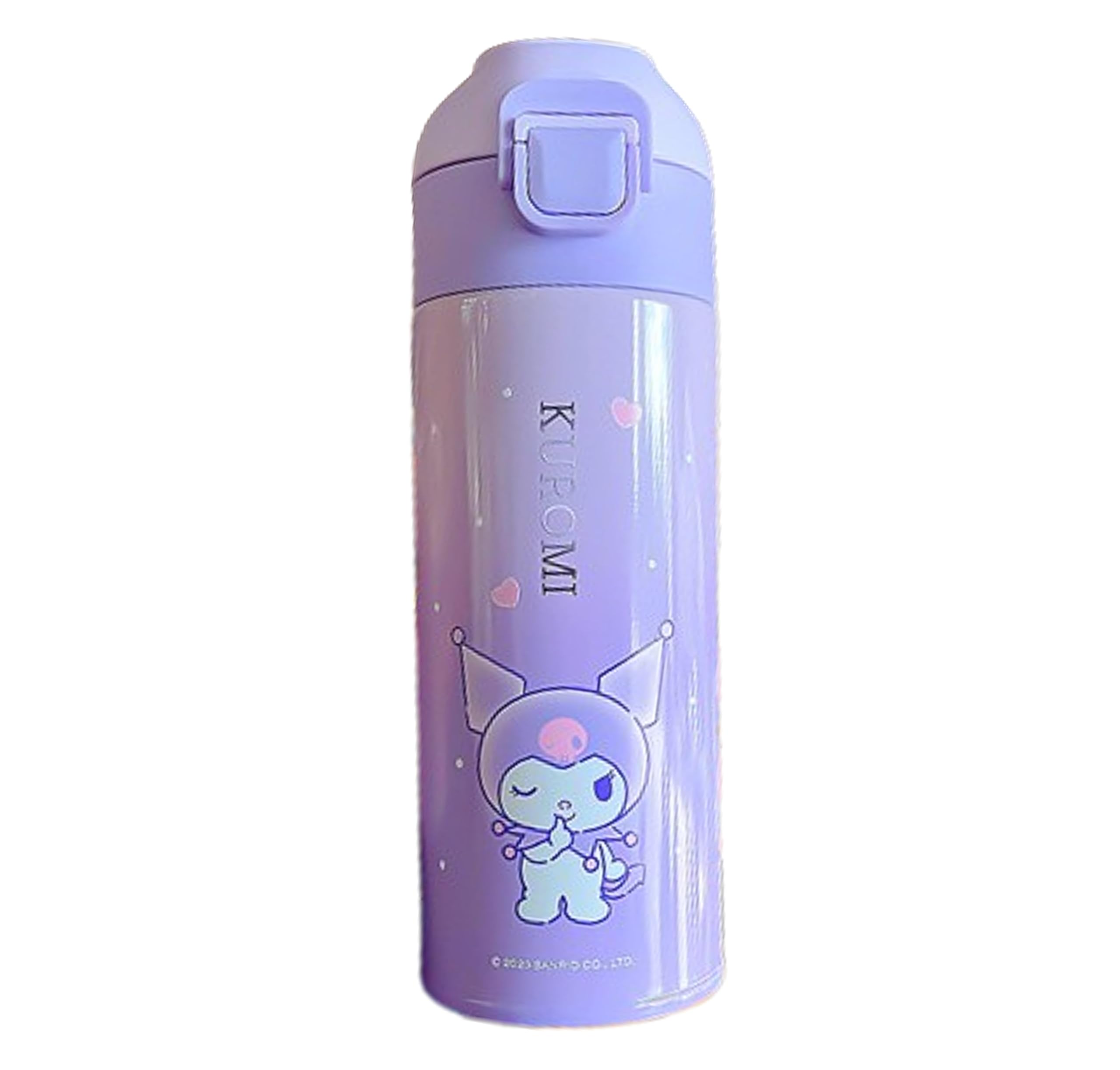Kuromi Cute Stainless Steel Insulated Water Bottle 400ml - Purple