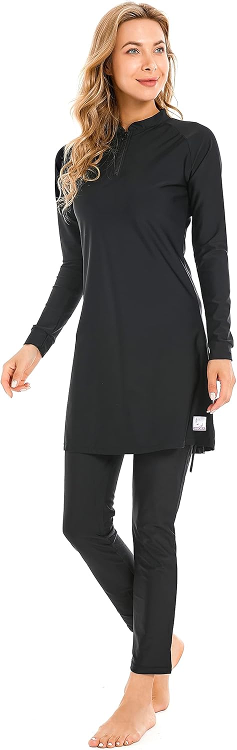 Muslim Swimsuit for Women and Girls Islamic Swimwear Modesty Burkini Beachwear Tankini