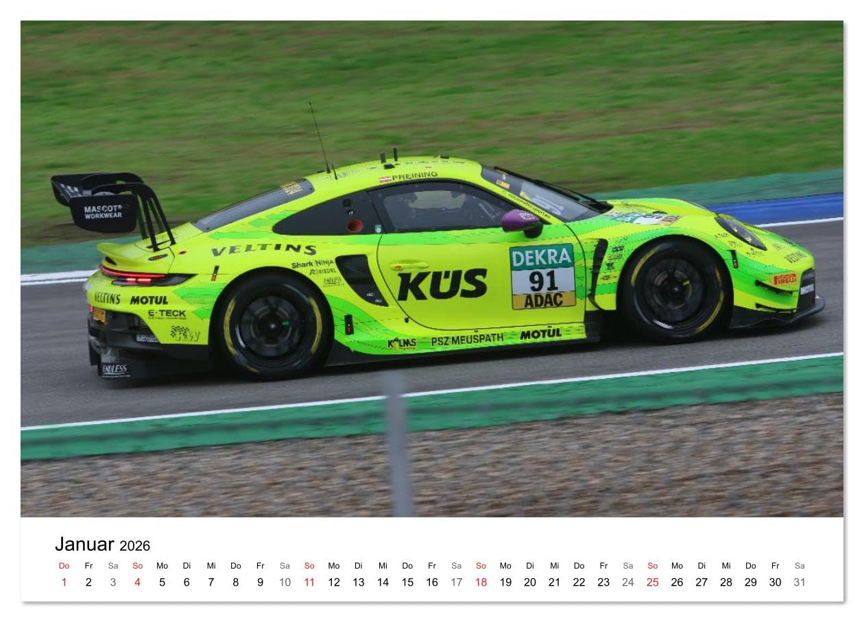 Deutsche Tourenwagen (Wandkalender 2026 DIN A3 quer), CALVENDO Monatskalender: Fotos aus der DTM (CALVENDO Sport)