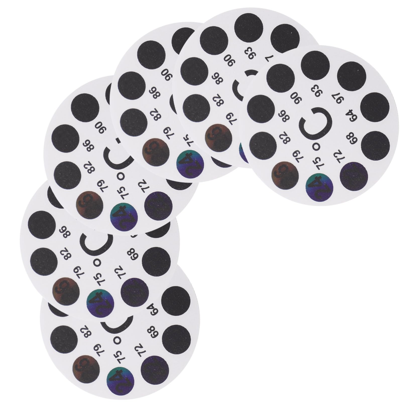 ifundom 6Pcs Aquarium Temperature Gauge Stickers Color LCD Thermometer Strips for Fish Tanks Easy Adhesive Setup for Indoor Aquariums and Reptile Tanks