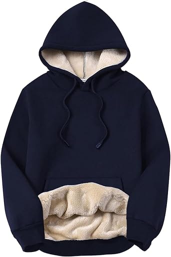 Yeokou Womens Winter Hoodies Pullover Sherpa Fleece Warm Heavyweight Sweatshirt