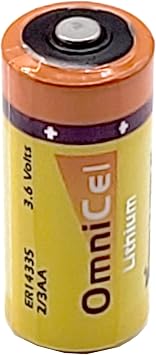 OmniCel ER14335 3.6V 1.65Ah 2/3AA Lithium Button Top Battery Replaces Tadiran TL-2155 TL-4955 TL-5155 TL-5955, Xeno XL-055F For use with Industrial PC, Computer RAM, Medical equipment