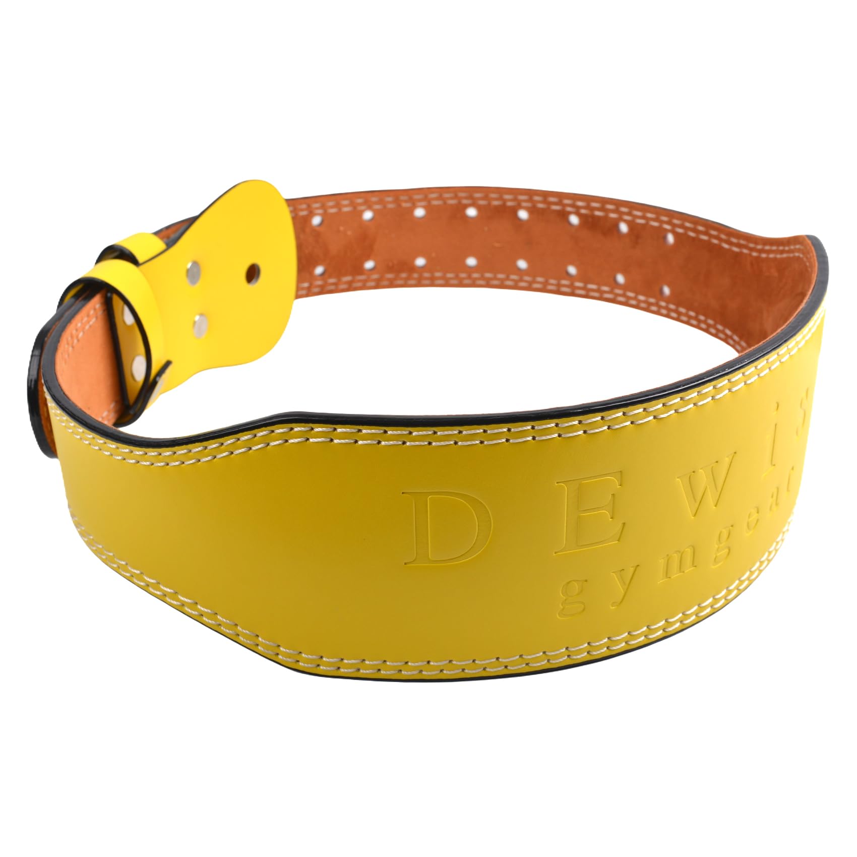 Cintura da palestra in pelle, 10,2 cm e 15,2 cm, supporto lombare imbottito, 10 fori regolabili per sollevamento pesi, powerlifting, bodybuilding, stacchi da terra, squat, allenamento di forza