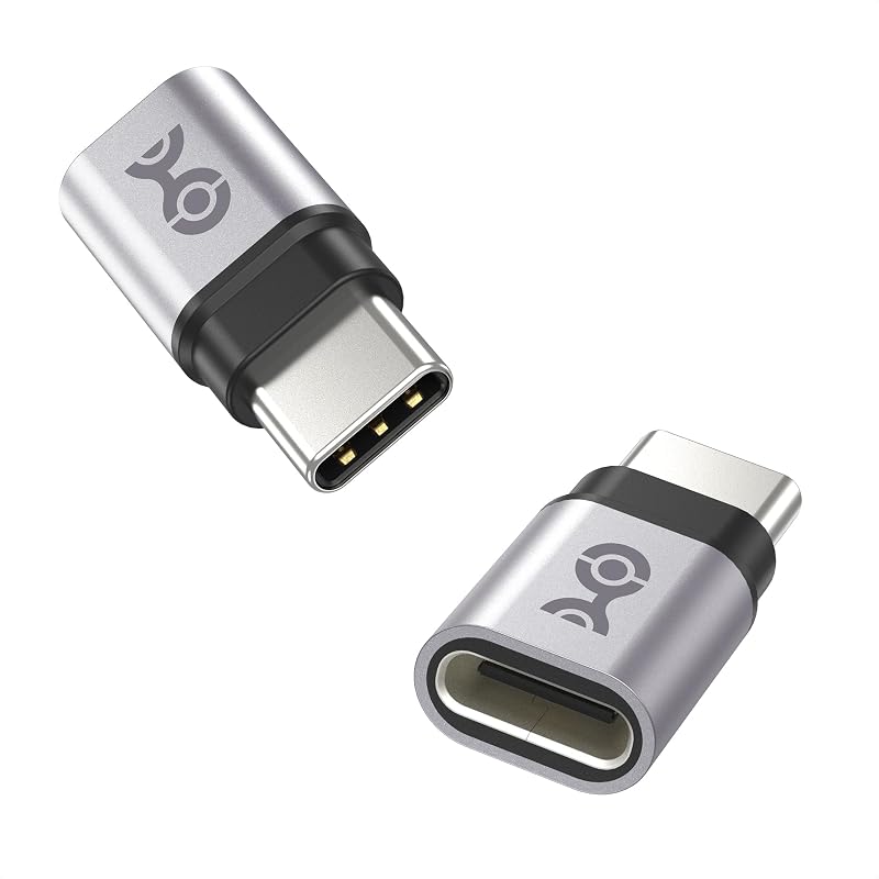 Paquete de 2 adaptadores extensores USB C, adaptador USB C macho a hembra | [Vídeo 4K a 240 Hz, carga de 240 W, transferencia de datos de 40 Gbps] Extensor USB tipo C