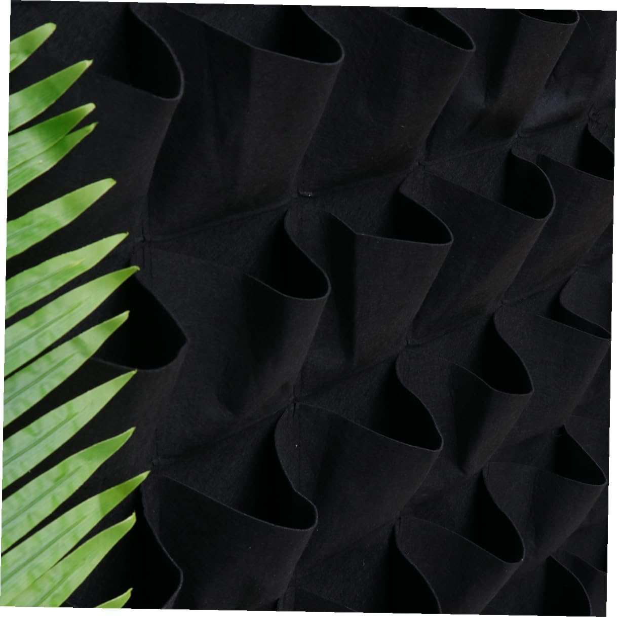 UPKOCH Wall Hanging Planting Bag with 49 Pockets Black Felt Nursery Bag for Outdoor Balcony Garden Plant Container Suitable for Herbs Succulents and Vegetables
