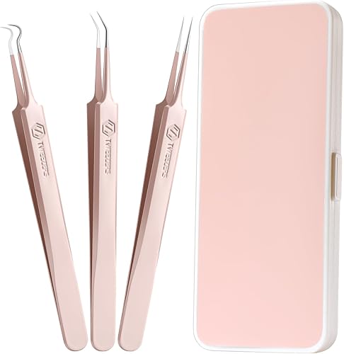 WSYUB Pinzas profesionales para eliminar puntos negros, extractor de acné, kit de herramientas para reventar espinillas, clip para puntos blancos,
