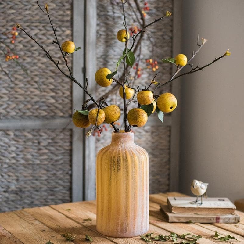 Rustic Reach Lifelike Artificial Apples Fake Plant | Decorative Apples Fake Tree for Vase | Festival Party Office Home Decor - 27" Tall (1 Stem)