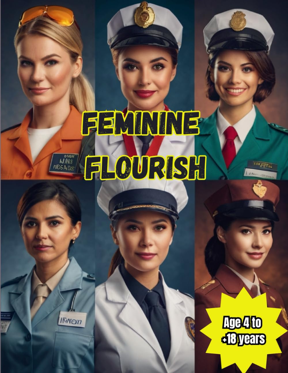 Feminine Flourish: A Coloring Book in Honor of Women's Day, for All Ages: Awaken creativity and positivity with this coloring book dedicated to International Women's Day.