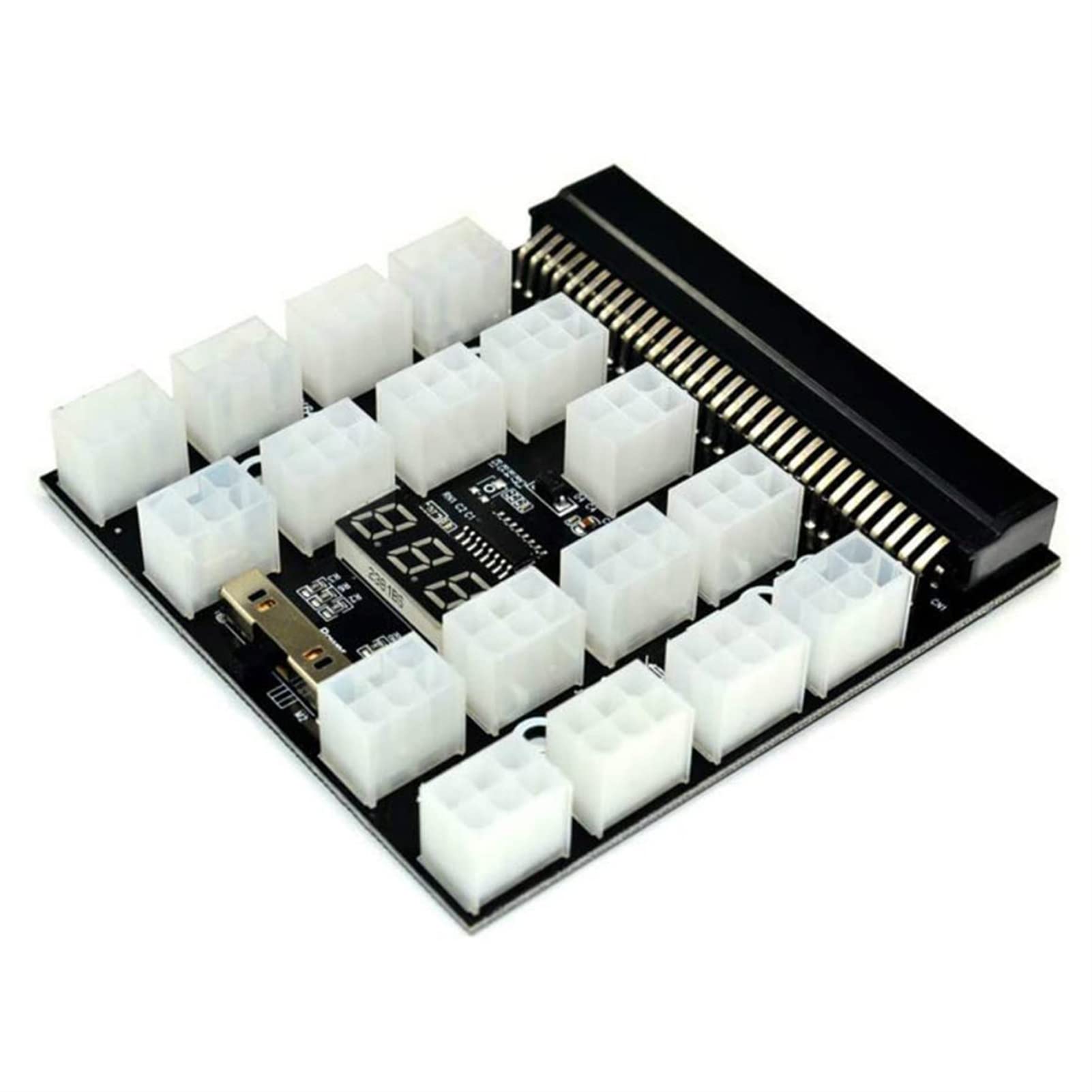 Adattatore di alimentazione PCI-E 12 V 12/17 x 6 pin per server HP 1200 W 750 W PSU Server GPU BTC Mining (17 x 6 pin)