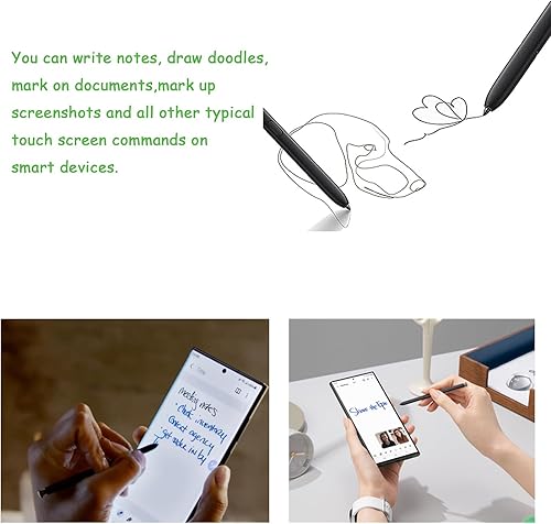 Vista 22 de Galaxy S23 Ultra S Pen sin repuesto Bluetooth para Samsung Galaxy S23 Ultra SM-S918B, SM-S918B/DS, SM-S918U, SM-S918U1, SM-S918W, SM-S918N, Negro