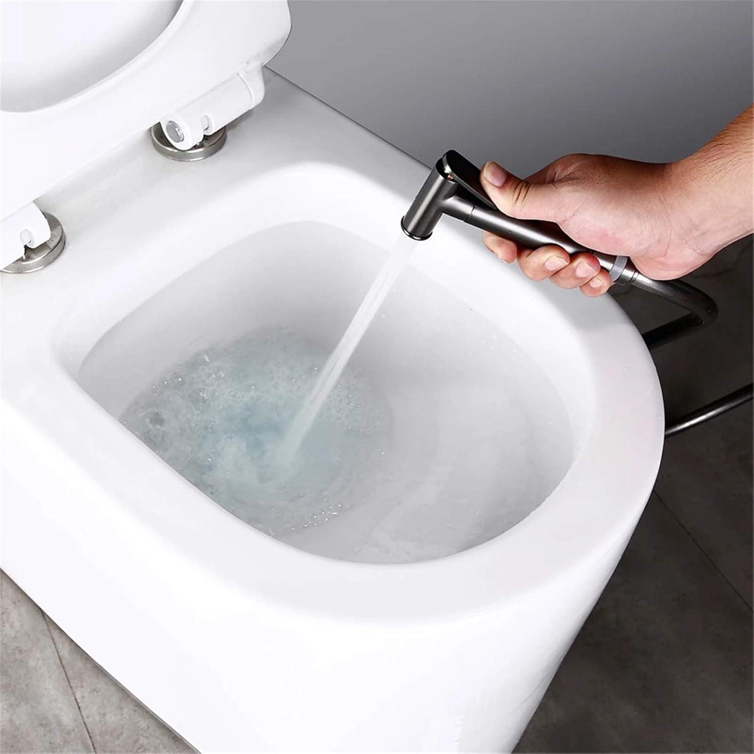 Handheld Bidet Sprayer for Toilet, Bidet Toilet Attachment Sprayer, Cloth Diaper Sprayer Kit, DIY Installation,Polished Chrome(Polished Chrome)