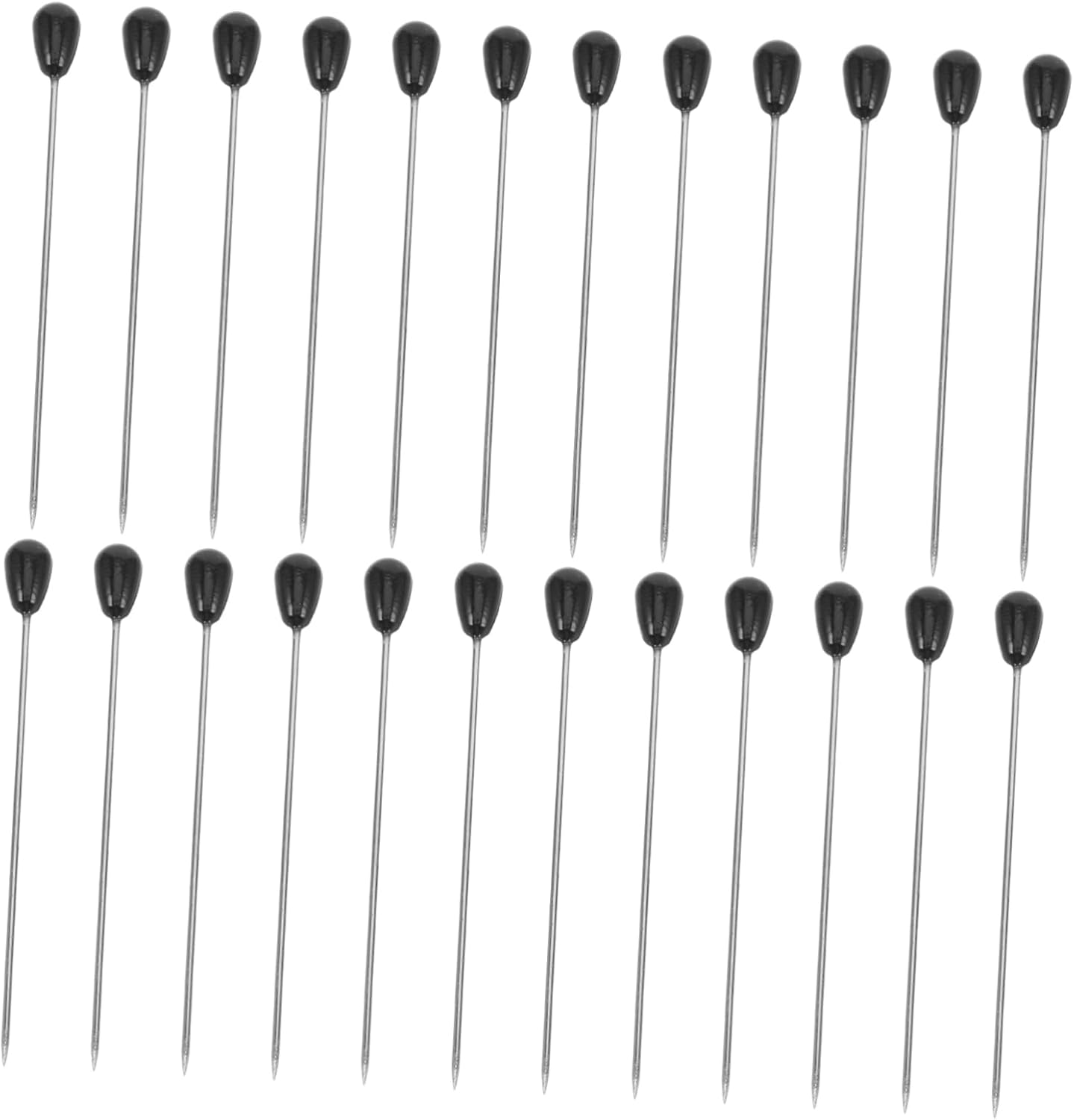DOITOOL 100pcs Teardrop Pearl Head Pins Large Straight Pins for Sewing Quilting and Craft Projects Fabric Dressmaking Tools with Protective Design and Versatile