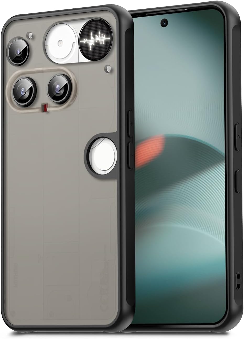 Amazon.com: Qiinogow Case for Nothing Phone 3,Translucent Matte Hard PC ...
