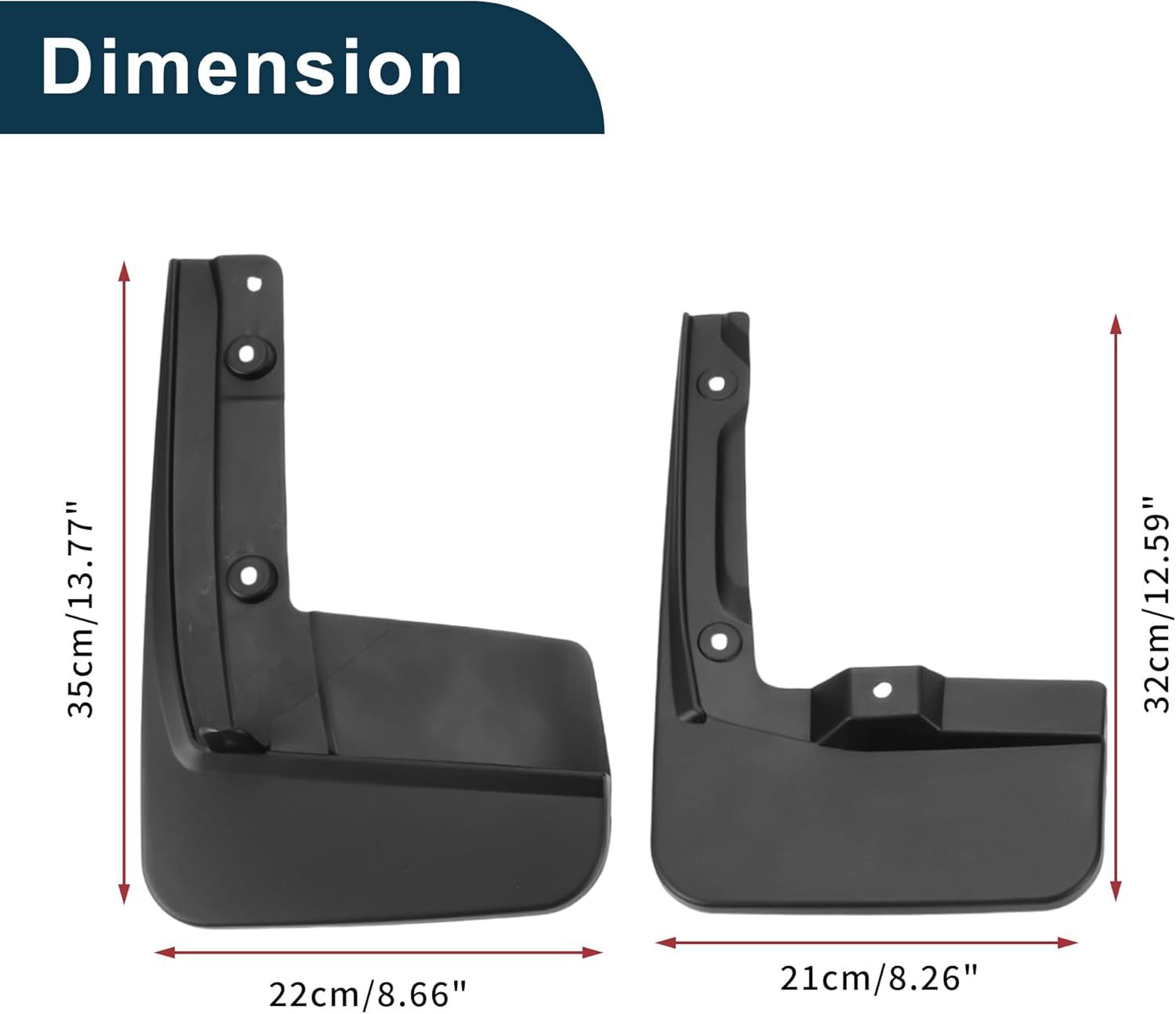 Mud Flaps Splash Guards for Toyota Hiace 2019-2023 Front & Rear Mud Guards W/Mount Accessories