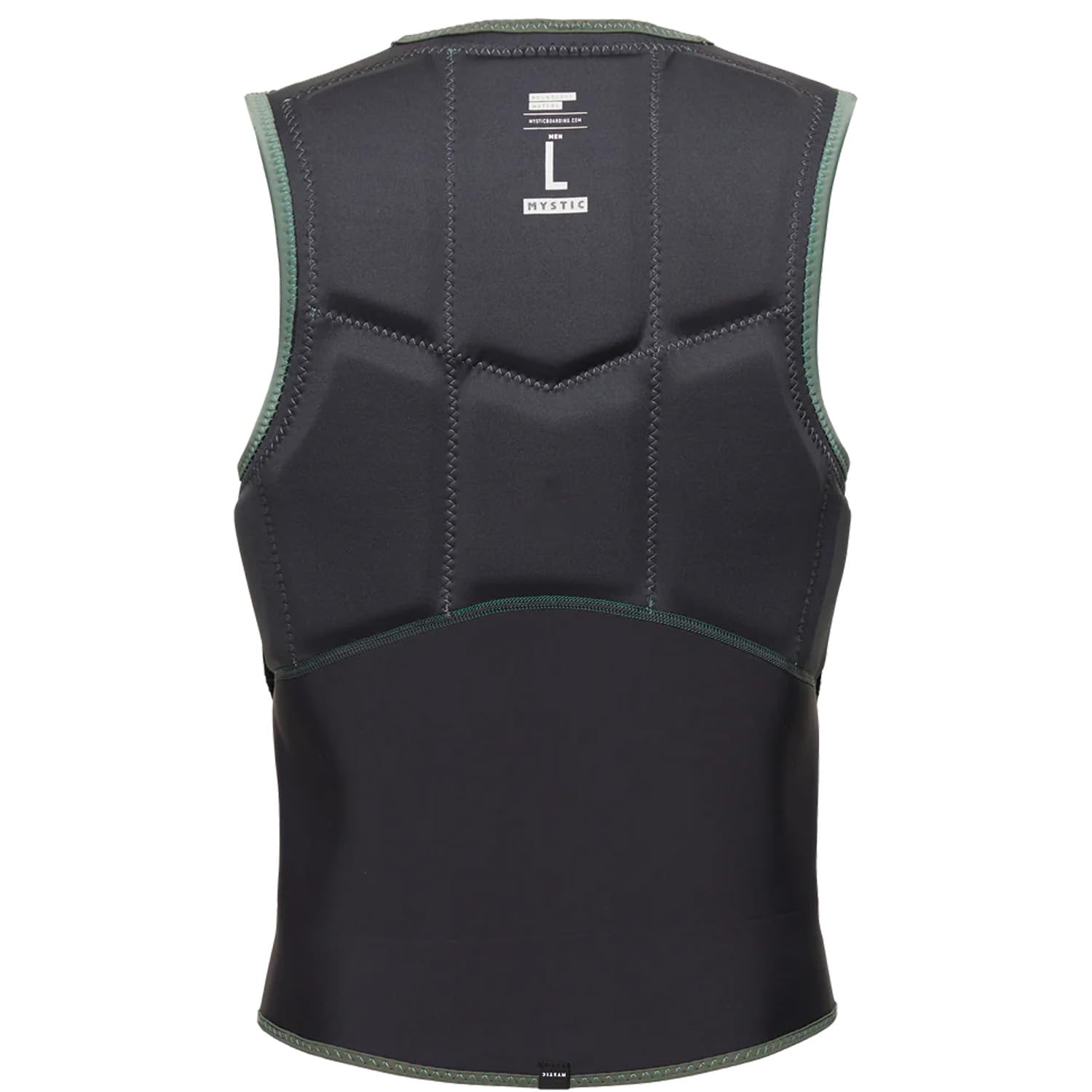 Mystic Mens Star Front Zip Impact Vest Dark Olive M