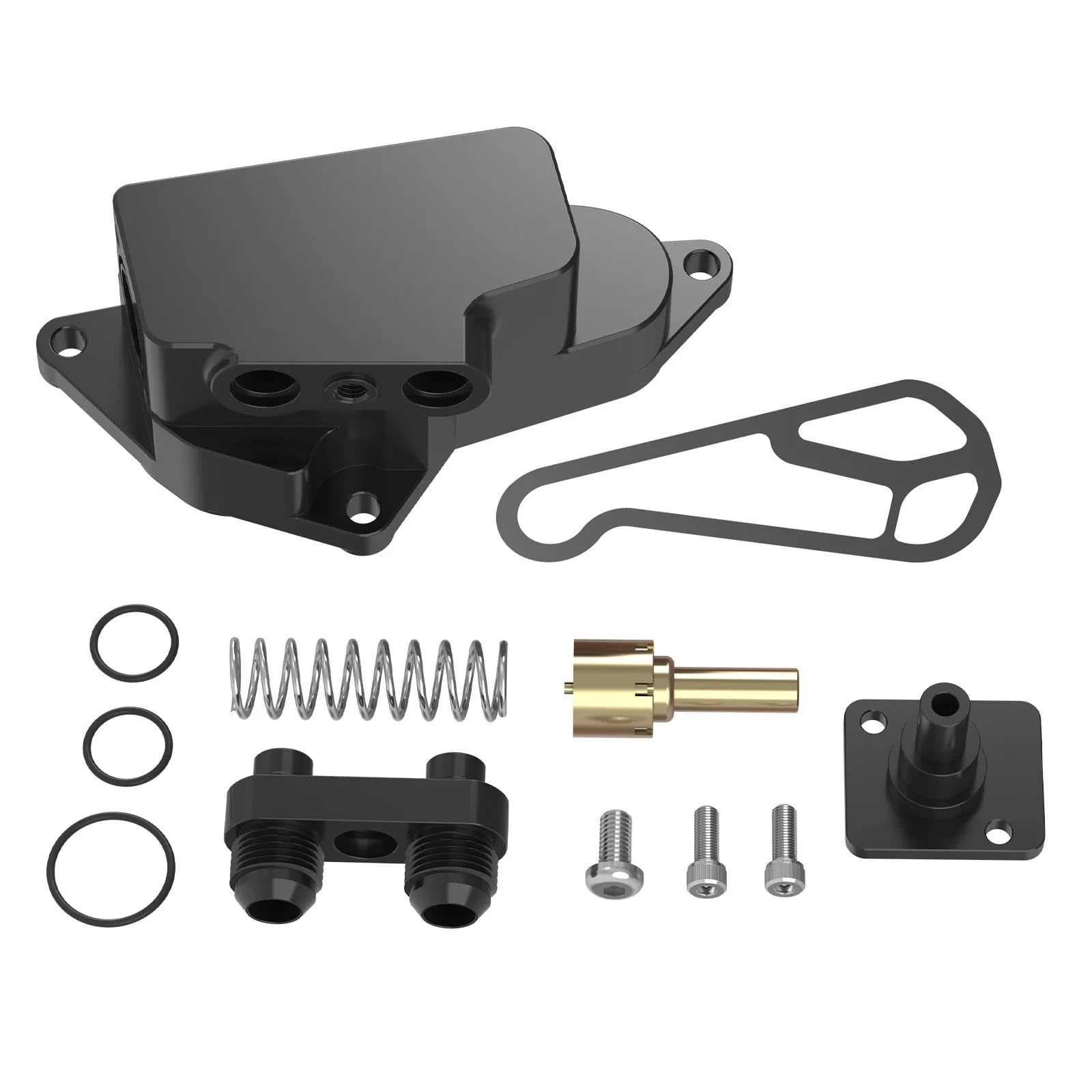 refrigerante Adaptador mejorado para la carcasa del termostato del enfriador de aceite compatible con BMW N54 N55 E90 E92 E93 E91 335i E82 E88 135i 1M X1 E84 35i