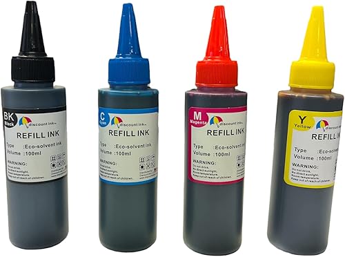 Miniatura 3 de Inkpro - Botella de tinta de repuesto compatible con tinta solvente ecológica a base de agua wf7820 wf7840 wf7710 wf7720 et 15000 13.5 fl oz, negro