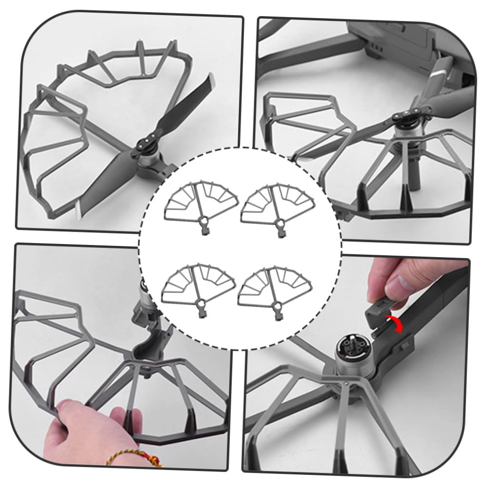 UKCOCO 4 Piezas de Hélices para Drones Zoom de Accesorios Anticolisión y Prácticos Instalación sin Herramientas Compatible con Drones