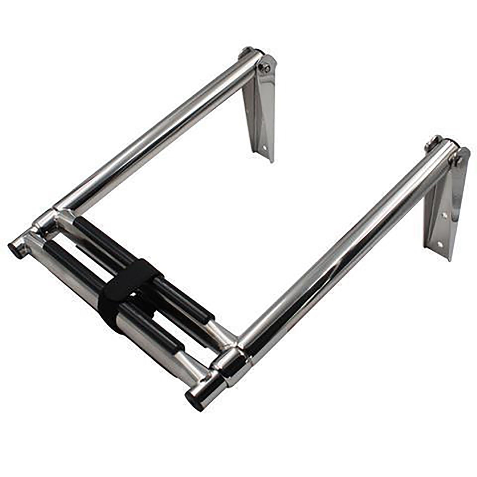 JXYQ Pontoon Boat Ladder 2/3/4 Step Telescoping Boat Boarding Ladder, Stainless Steel Folding Dive Ladder for Boat Yacht, Max. Load 550lbs Capacity(59 * 29 * 5cm)