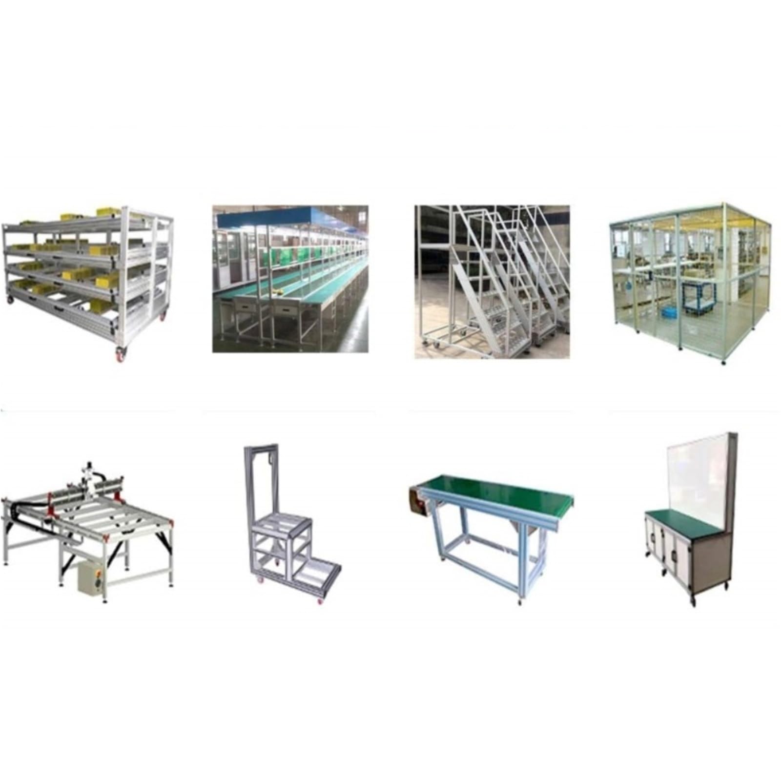 GTPBAO 4 pezzi 20x20mm profilo quadrato tipo T slot 2020 estrusione in alluminio anodizzato guida lineare for staffa del telaio Binario estruso(Sliver,550mm long)