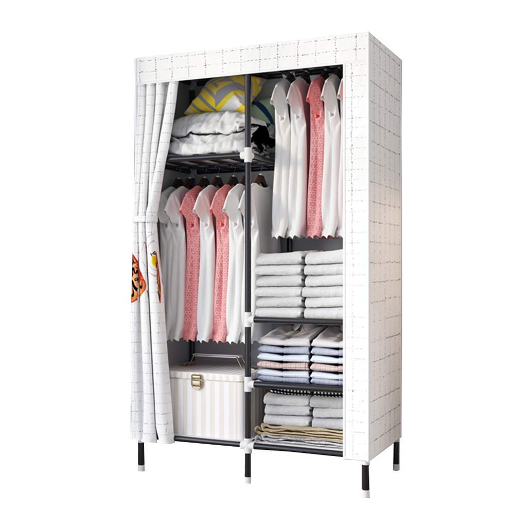 Armoire en tissu 175 cm de haut pour organiser un cellier ou une chambre d'amis