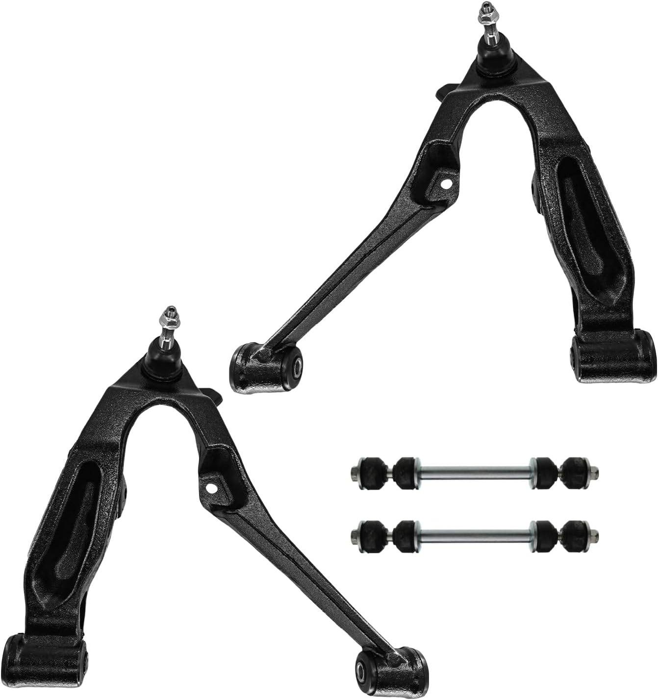 Control Arm, Replacement For Front Lower Control Arm With Ball Joint Sway Bar Compatible With 2001-2007 Chevrolet Silverado GMC Sierra 2500 3500-2 Pcs