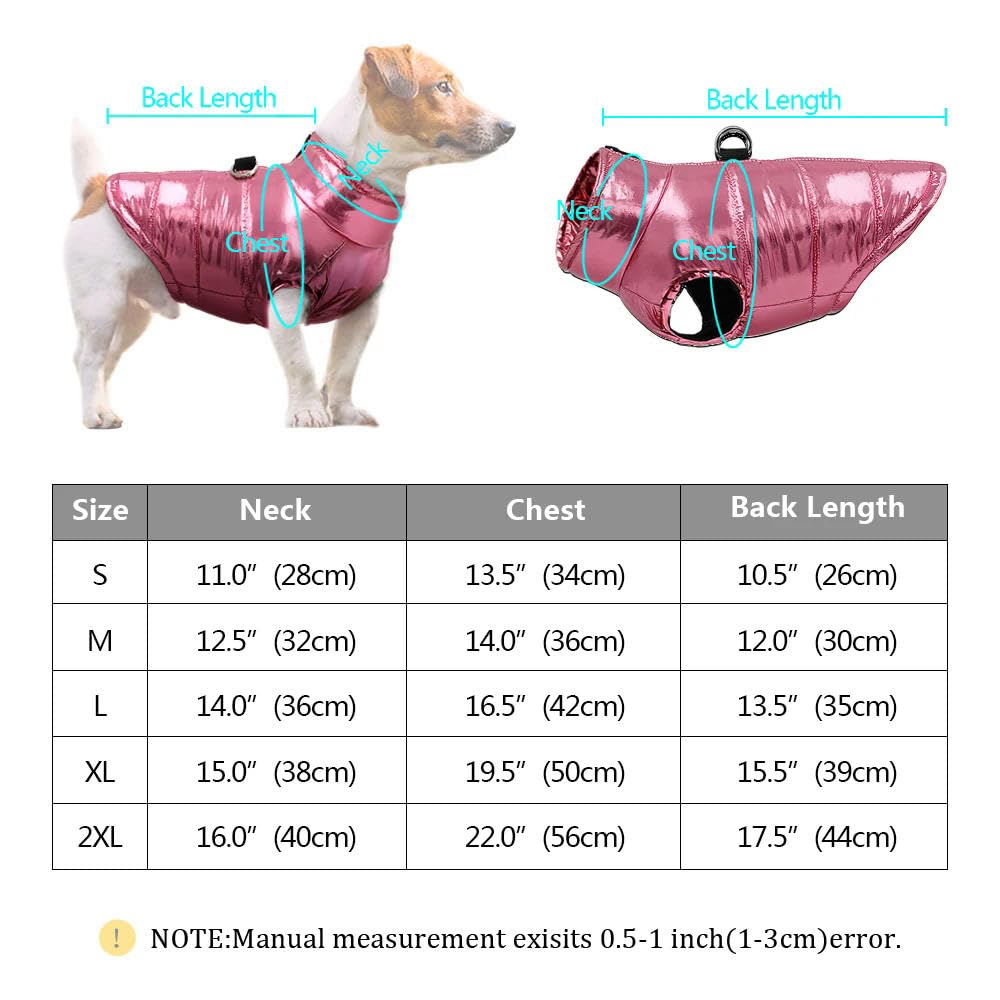 Ropa para Perros pequeños Ropa para Perros Cachorros Chaqueta para Mascotas Chaleco cálido de Invierno Abrigo para Perros Ropa para Chihuahuas Bulldog francés