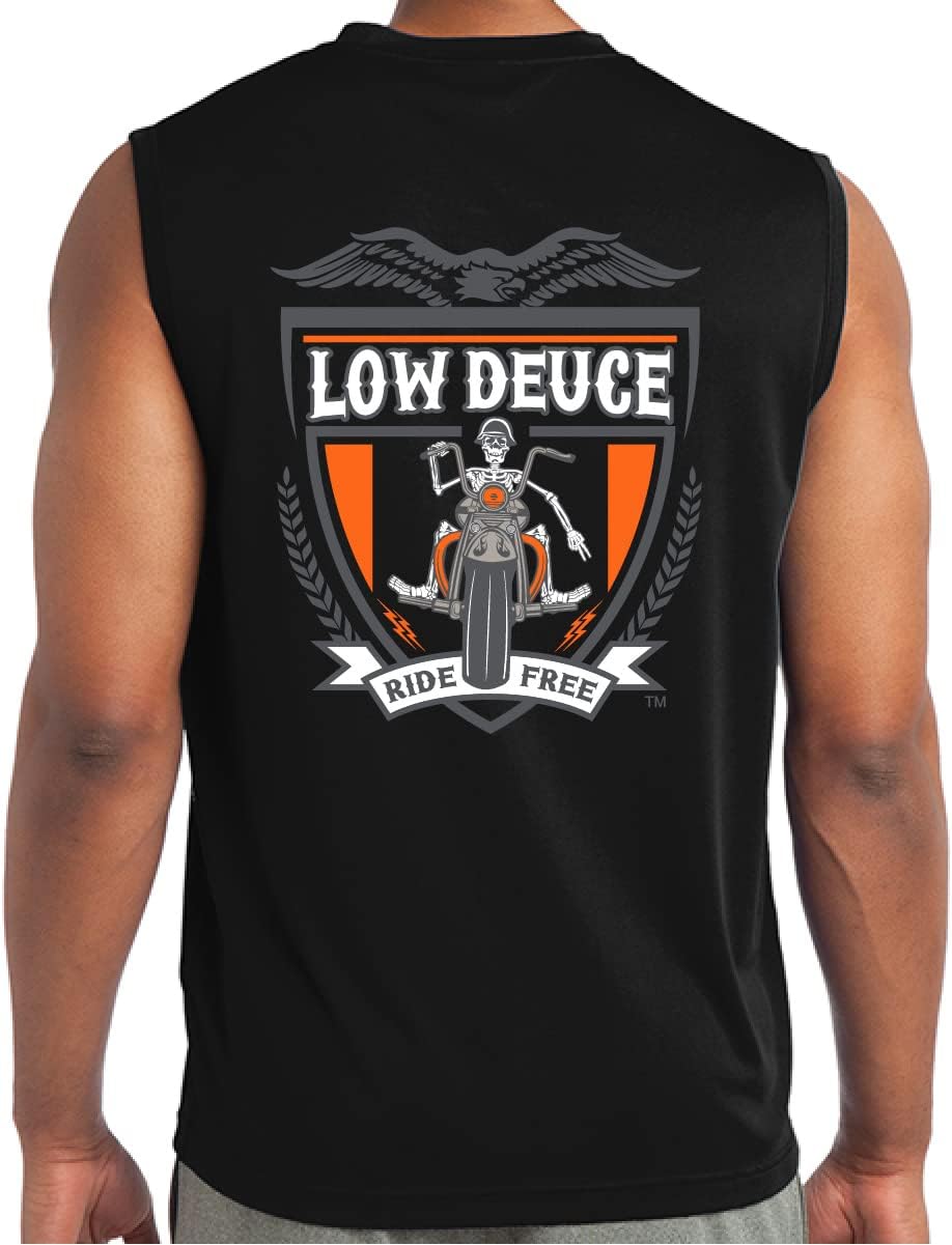 Motorcycle Shirts for Men Sleeveless Biker Shirt Soft and Lightweight Mens Biker T Shirts, Motorcycle Shirt