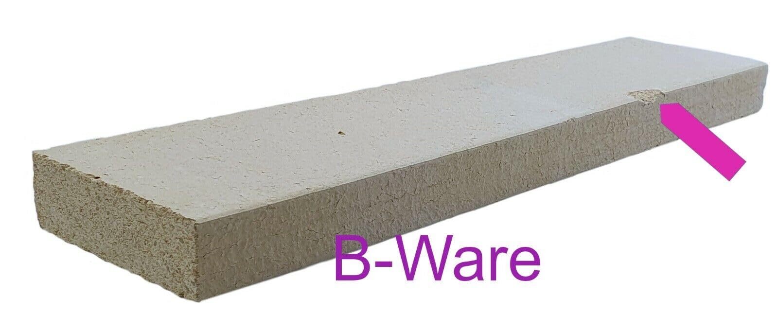Bündel 2 Wahl Schamotte mit Abplatzern zur universellen Verwendung mit optimschem Makeln ähnl. Abb., All' unsere 2. Wahl-Schätze sind neu und komplett unbenutzt (2 Stück 50 x 30 x 3 cm)