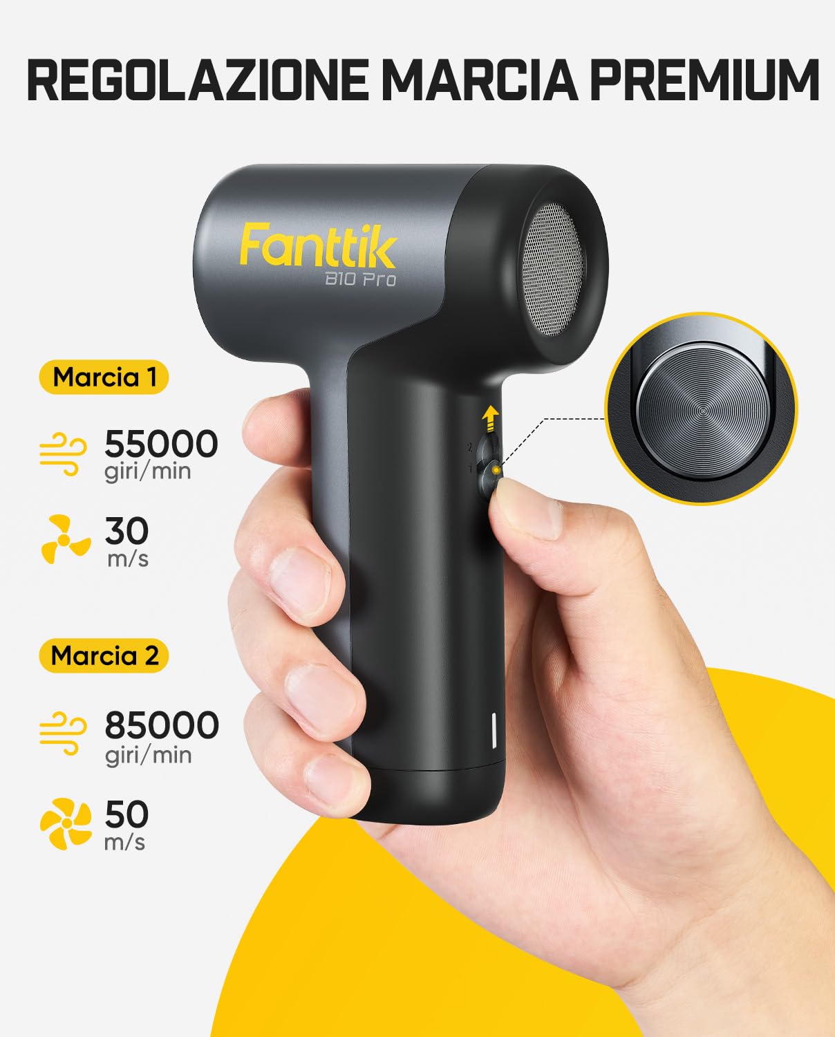 Fanttik B10 PRO elektryczna dmuchawa sprężona powietrza, 110000 obr./min