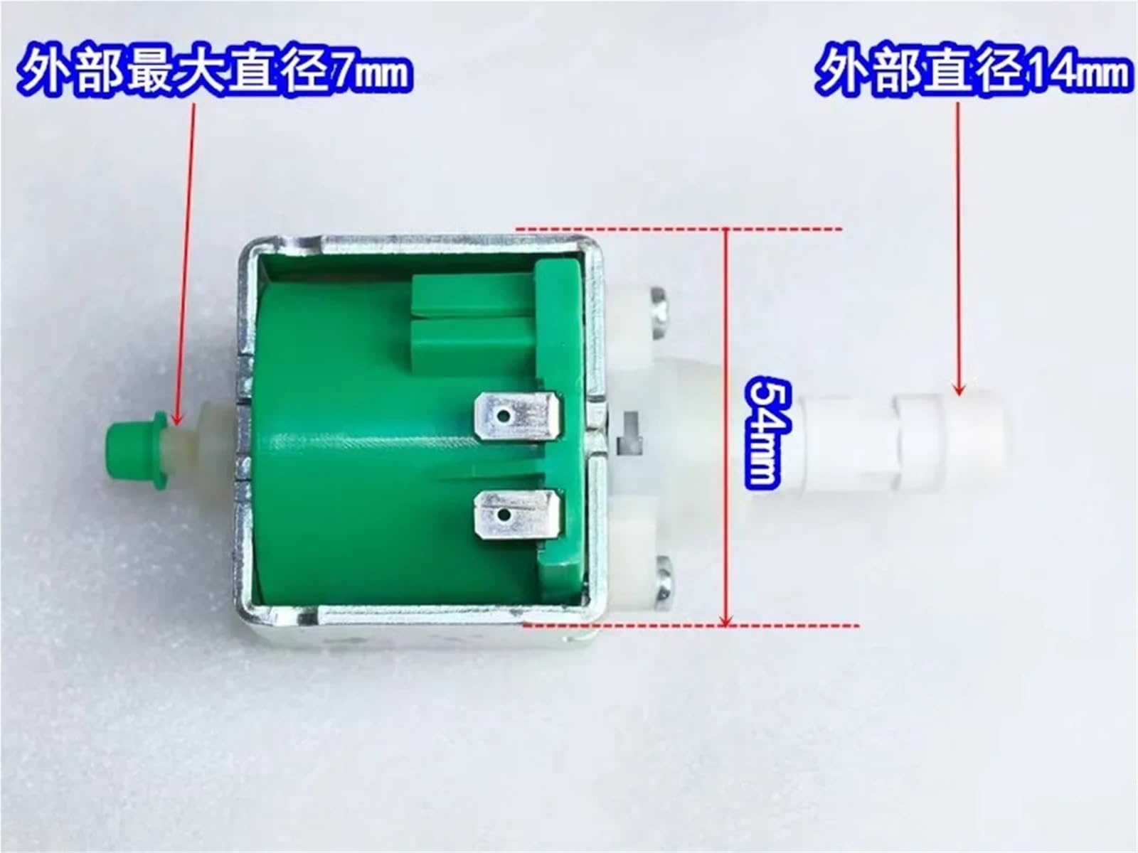 Bomba de agua solenoide for máquina de café expreso, 22000-20-042-1-R, 230 V, 48 W