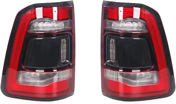Car Tail Lamp Compatible for Ram 1500 2019 2020 2021 2022 Rear Lights Brake Light Auto Parts1 Set