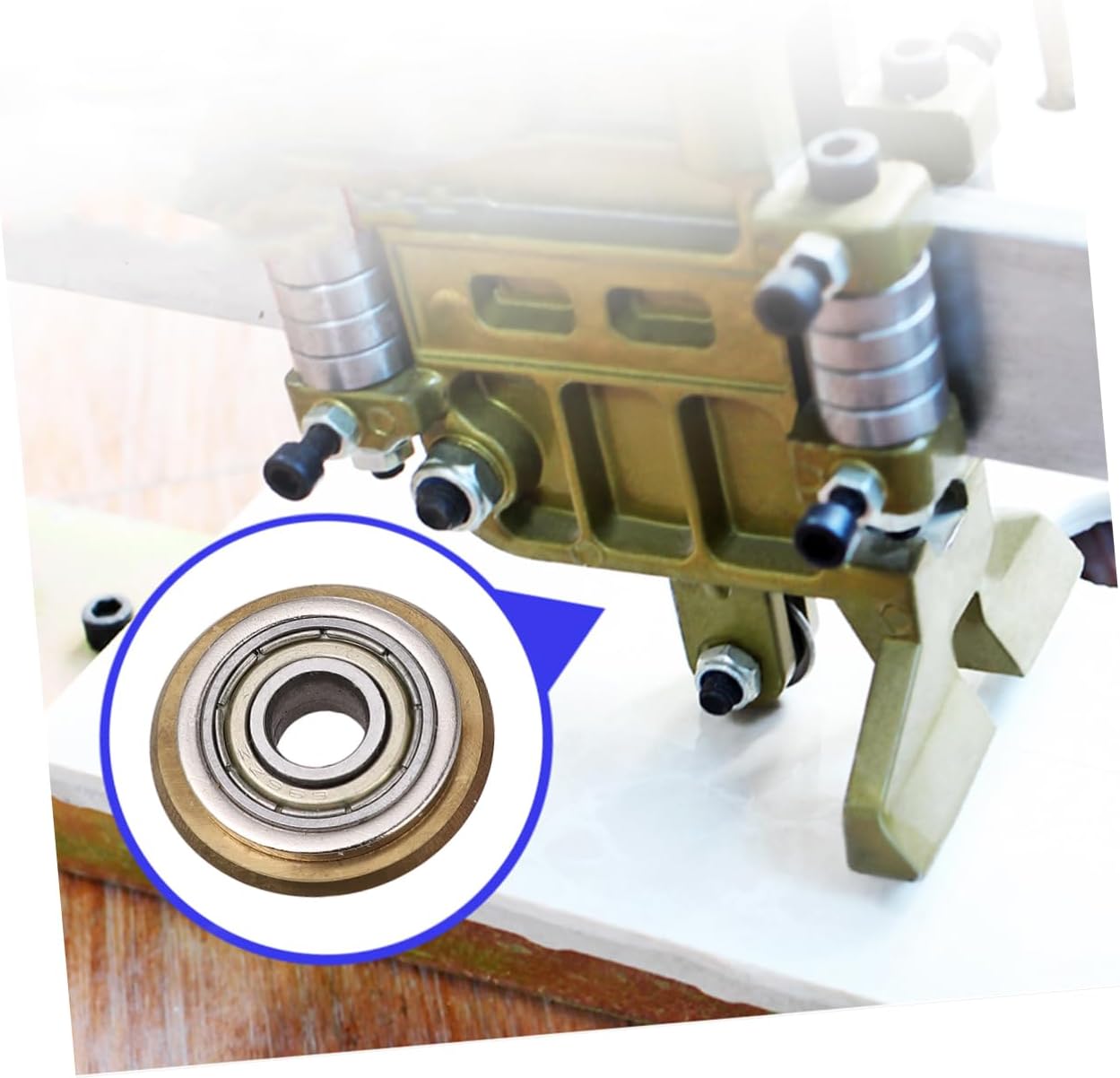 DOITOOL Cutter Tile 8 pcs ceramic cutter tile cutter ceramic blade Tile Cutting Wheel Replacement Titanium Coating Tungsten Carbide Tile Cutting Machine head wheel