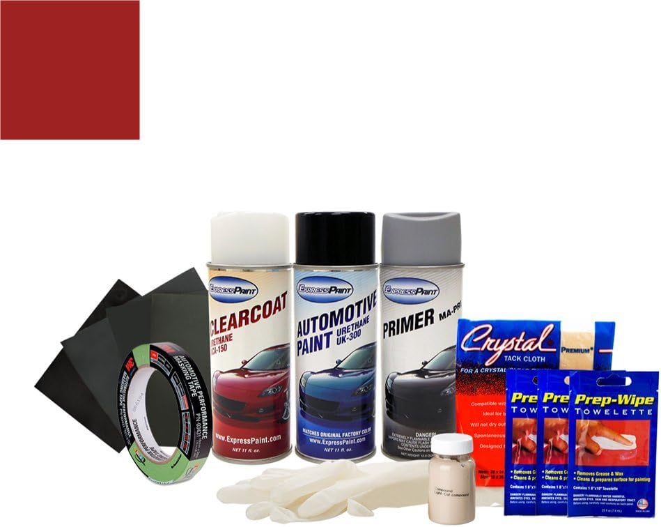 Aerosol for Honda CR-V Automotive Touch-up Paint - Tango Red Pearl Metallic Clearcoat R-525P - All-Inclusive Package