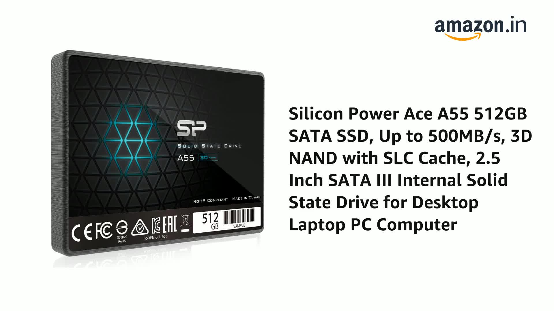 SSD 2TB 2.5インチ　SP　A55 Amazon.com: Silicon Power 2-Pack 1TB SSD 3D NAND A55 SLC