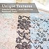 LewuwoPoing A5 Size Colorful Textured Fabric Art Paper And Textured Fabric Mesh. 10PCS For Handicraft Production, Junk Journaling Supplies, Card Making, Collage Art Decoration (lace mesh) #2