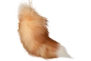 Fluffy Faux Fur Fox Tail Keychain: Your Perfect Halloween Cosplay Accessory