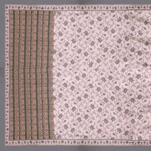 Image of Garden Vareli Pashmina Saree With Unstitched Blouse Piece